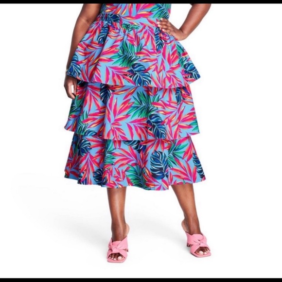 Tabatha Brown x Target colorful skirt 1X - Picture 3 of 4